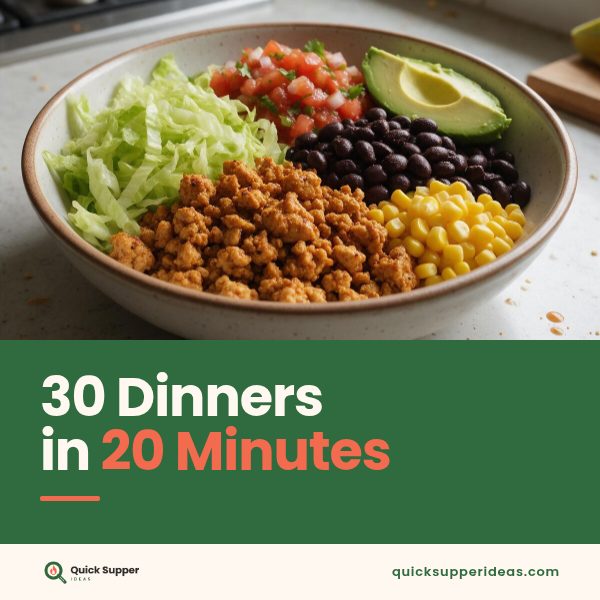 30 Dinners in 20 Minutes cookbook cover
