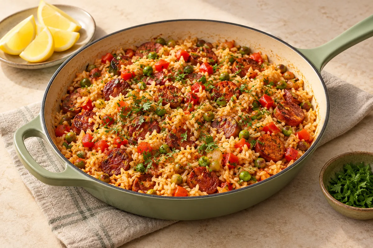 Season, sprinkle with parsley, and serve with lemon wedges.