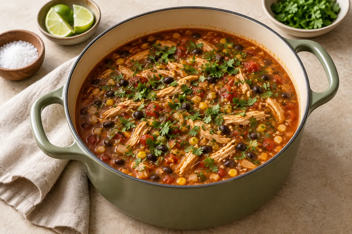Season with salt, lime juice and cilantro.