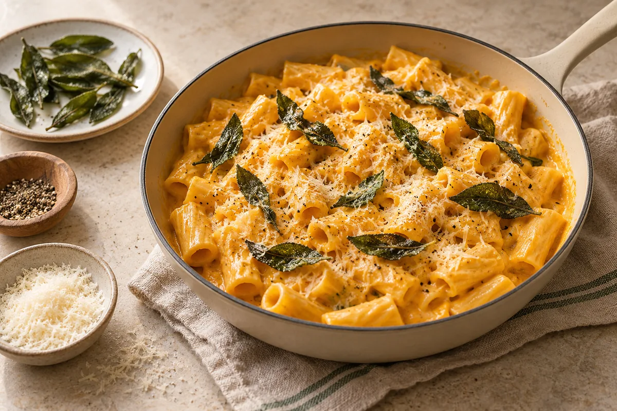 Taste for salt, then serve topped with the crispy sage, black pepper and extra parmesan.