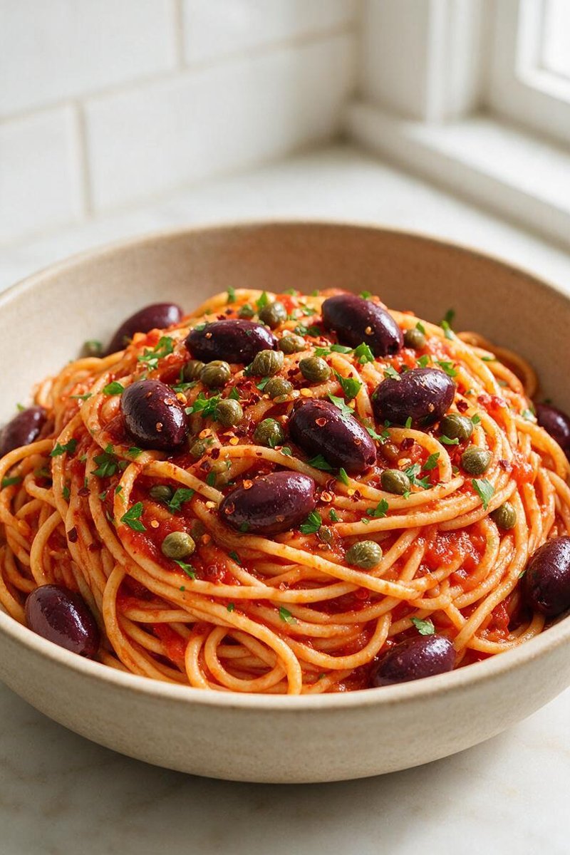 Quick Spaghetti Puttanesca